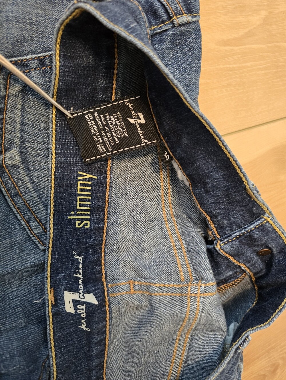 7 For All Mankind Men's Slimmy Denim Jeans (3 pairs) - Picture 12 of 13